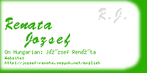 renata jozsef business card